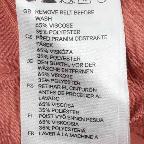 H&M Women's Size 2 Ruffle Button Front Blouse Top Shirt