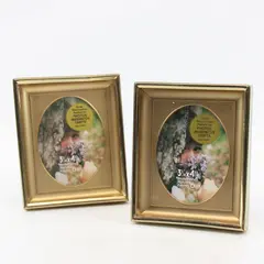 Lot of 2 Vintage Decorel Decorative Gold-Toned Deep Shadowbox Picture Frames