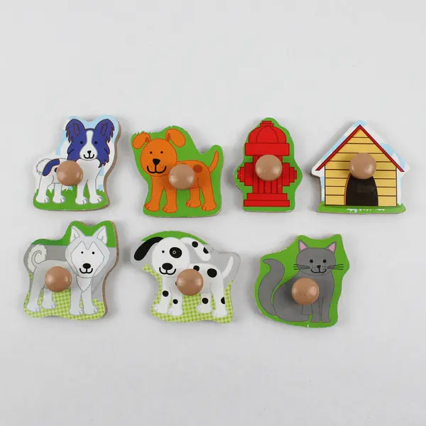 Lot of 2 -Melissa & Doug Wooden Puzzles Sea Life & Dogs Kids Toy