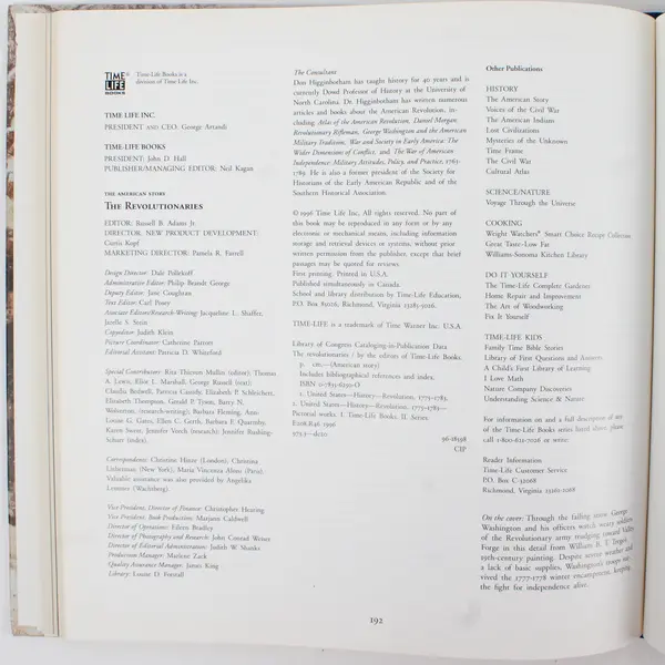 Vintage Time -Life Books The American Story The Revolutionaries 1996 Hardcover