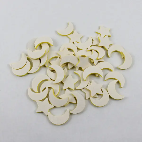 Lot of 45 Foam Stickers Stars & Moons Self-Adhesive Crafts Kids