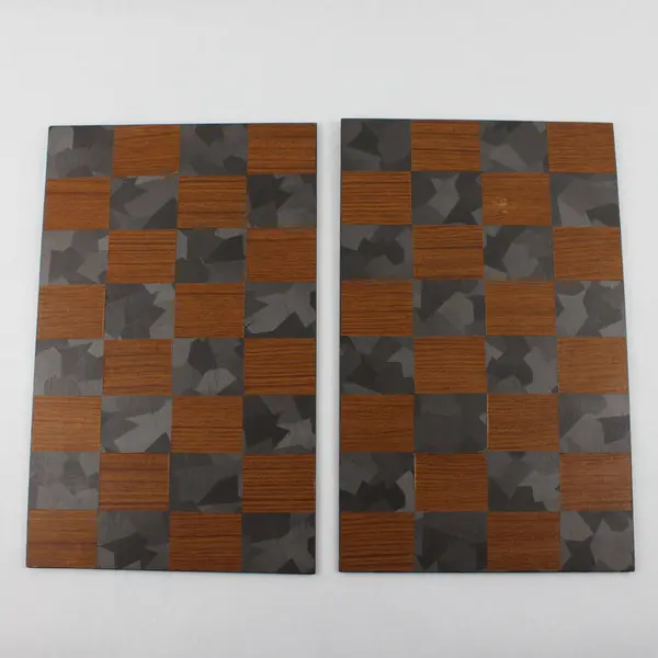 Lot of 2 Custom Chessboard Cutting Boards Decorative Serving Boards