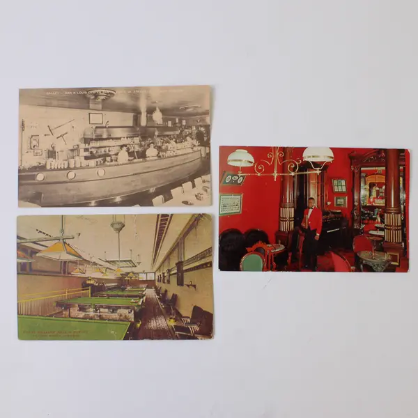 Lot Of 3 Portland Oregon Restaurant Postcards Louis Oyster Bar Lotus Kamm House