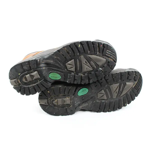 Propet Brown Leather W/ Black M3786 Blizzard Ankle Zip Boots Men's Size 8.5 M