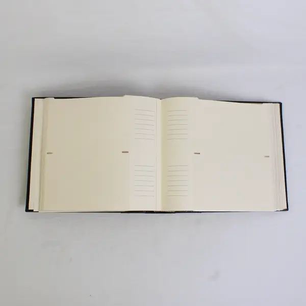 Embossed Bonded Faux Leather Photo Album - Black - 200 Pockets Holds 4"x6" 