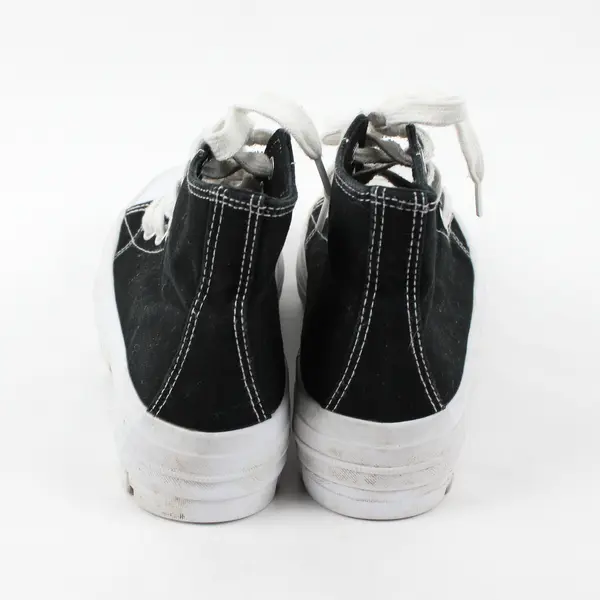 No Boundaries (NoBo) Black/White Lace Up High Top Platform Shoes Women's Size 7