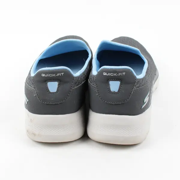 Skechers Gray/Blue Go Walk 6 Hyper Pillar Slip On Walking Shoes Women's Size 8