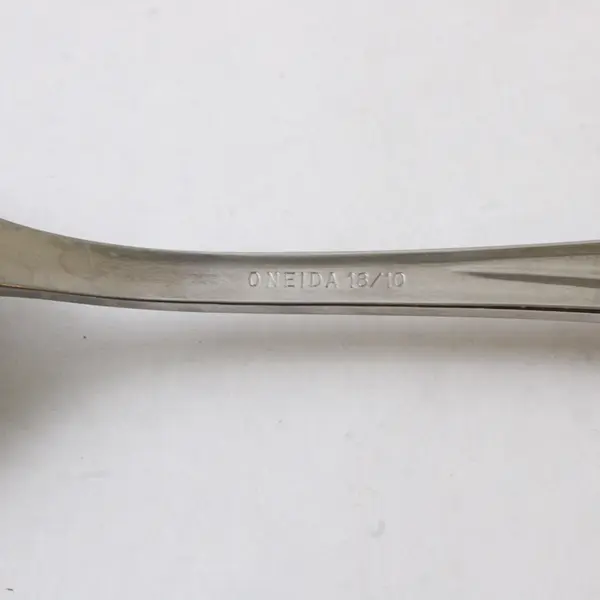 Lot of 2 Oneida Torino Stainless Place/Oval Soup Spoon & Teaspoon