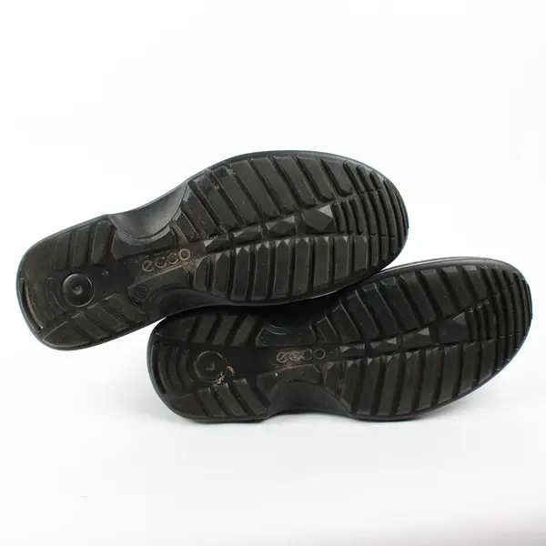 Ecco Solid Black Leather Fusion II Tie Moc-Toe Oxford Dress Shoes Men's Size 11