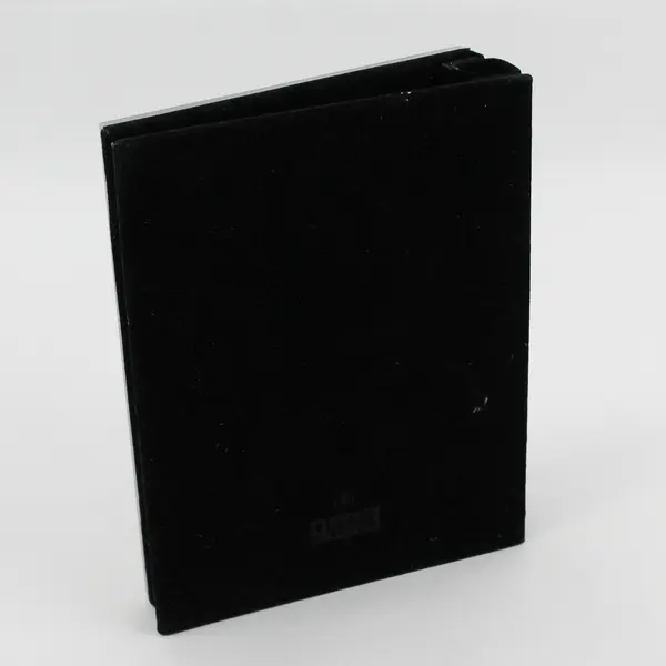 Burnes of Boston Silver & Black Velvet Decorative Picture Frame/Album - Holds 60