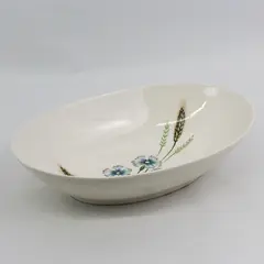 Vintage Prairie Flower 11" Oval Vegetable Serving  Bowl  From Japan