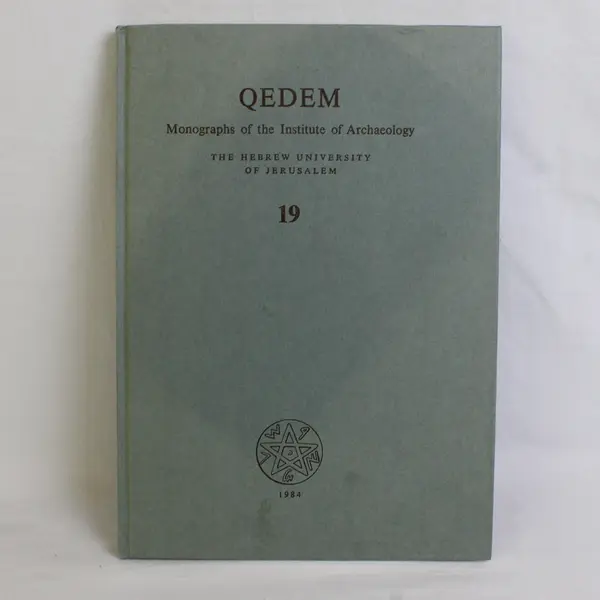 Qedem Monographs of the Institute of Archaeology #19 HC Hebrew & English 1984