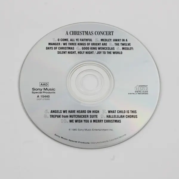 A Holiday Concert CD, 1992 Sony #A15440