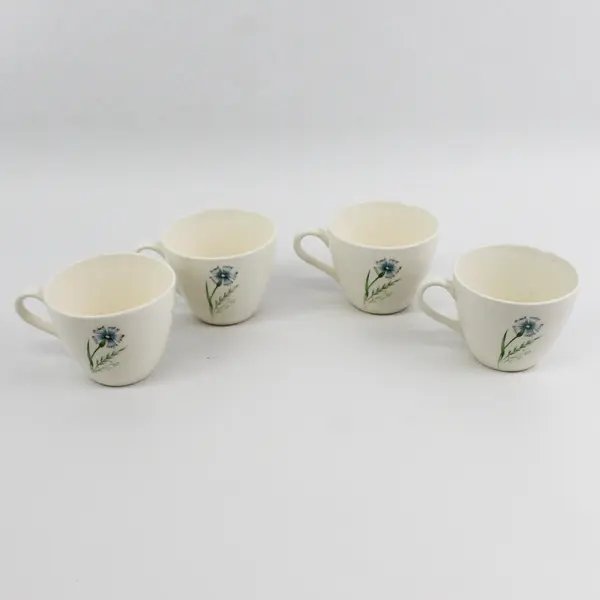 4 Vintage Prairie Flower Cups & 1 Saucer  From Japan
