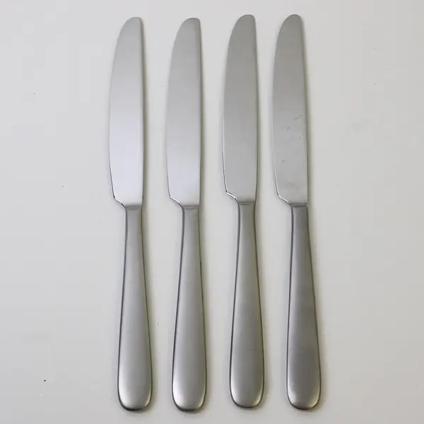 Set of 4 Oneida Zone Stainless French Solid Dinner Knives (3 New)