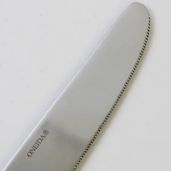 Set of 4 Oneida Zone Stainless French Solid Dinner Knives (3 New)