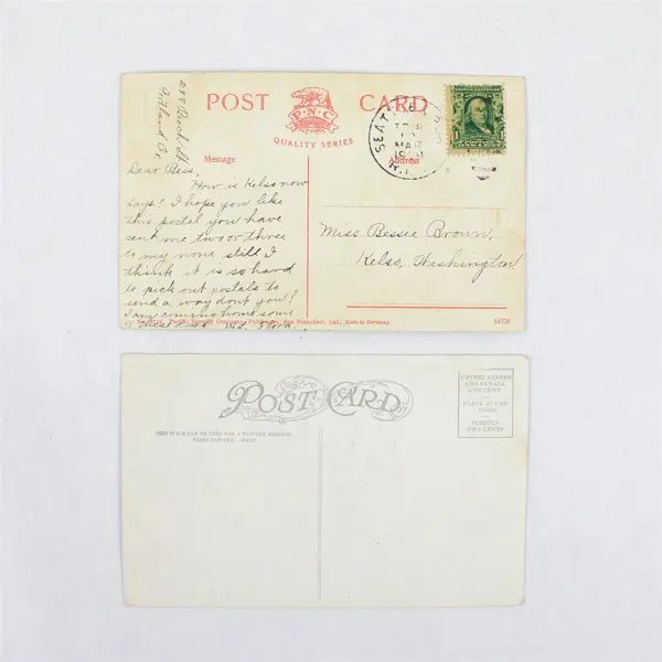 Lot Of 2 Entrance To City Park Portland Oregon Color Litho Postcards 