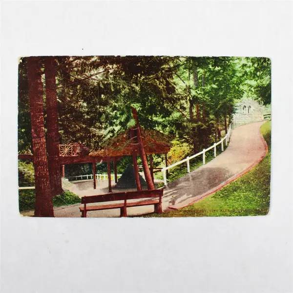 Lot Of 2 City Park Bridges Portland Oregon Color Litho Postcards 