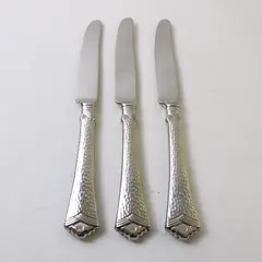 Set of 3 Oneida Tessoro Stainless New French Hollow Knives
