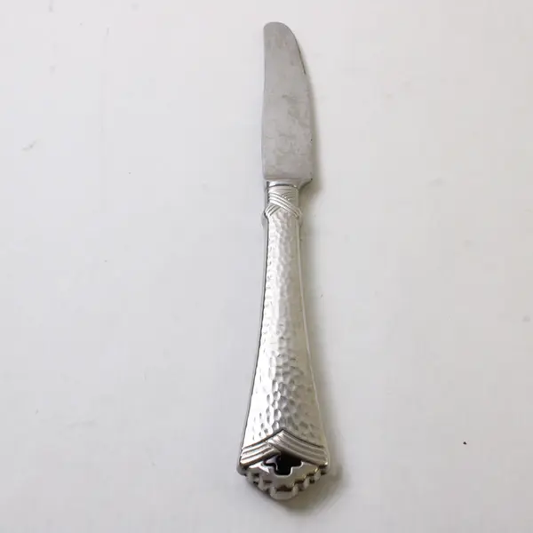 Lot of 2 Oneida Tessoro-Black Stainless French Hollow Knife & Pierced Tablespoon