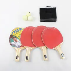 Stiga Table Tennis/Ping Pong Classic 4 Player Set (4 Rackets, 3 Balls, 1 Net)