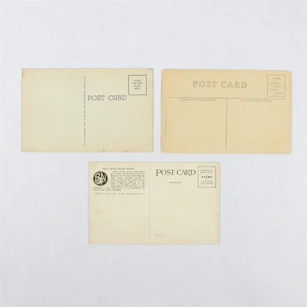 Lot Of 3 Southern Oregon Postcards Mt Pitt Mt Thielsen Diamond Lake Hells Gate