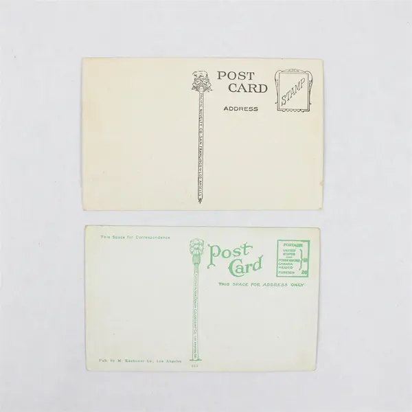 Lot Of 2 Los Angeles California Postcards Downtown Airplane View Hotel Hollywood