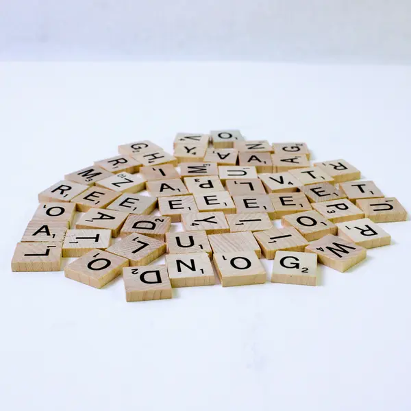 Lot of 53 Scrabble Tiles - Game Pieces, Craft & Replacement Letters