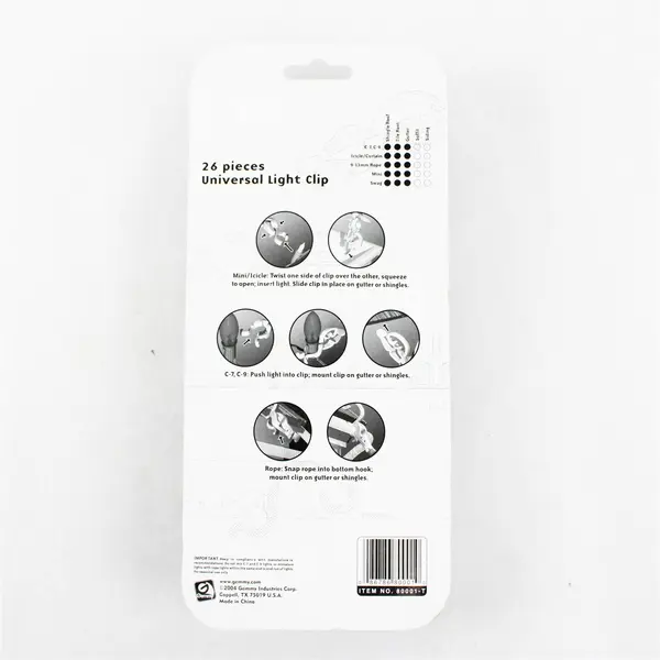 Gemmy Industries Corp 26 Pieces Universal Light Clip For String Lights