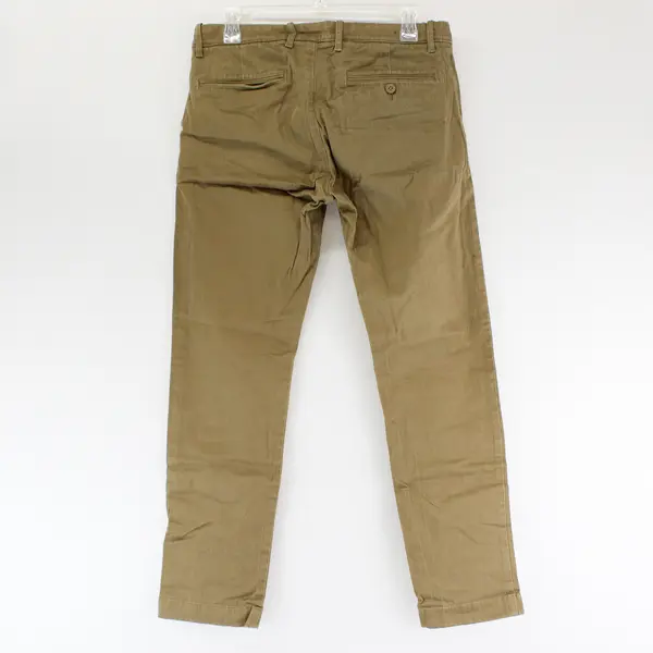 J.Crew Men's 30Wx30L 484 Brown Khaki Slim-Fit Stretch Cotton Blend Pants