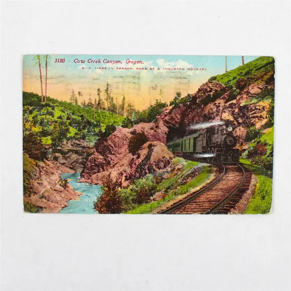 Lot Of 3 Cow Creek Canyon Oregon Southern Pacific Railroad Postcards 1910s