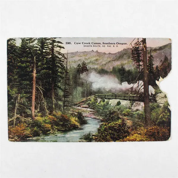 Lot Of 3 Cow Creek Canyon Oregon Southern Pacific Railroad Postcards 1910s