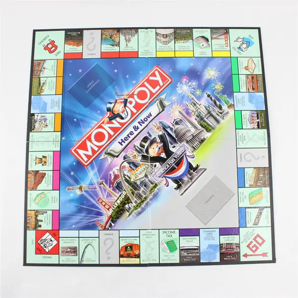 2006 Monopoly Here & Now Edition Game Board Only- Pre-Owned