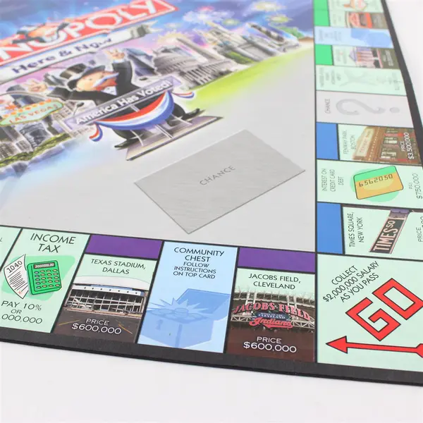 2006 Monopoly Here & Now Edition Game Board Only- Pre-Owned