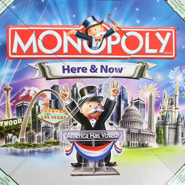 2006 Monopoly Here & Now Edition Game Board Only- Pre-Owned