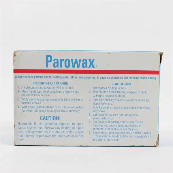 Parowax Household Wax Paraffin ~ Canning Candle Snow Skis Surf Board 1 LB