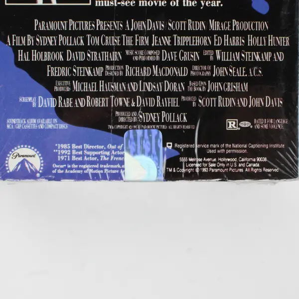 Sealed The Firm VHS Tape, 1996 #32523, New/Sealed 