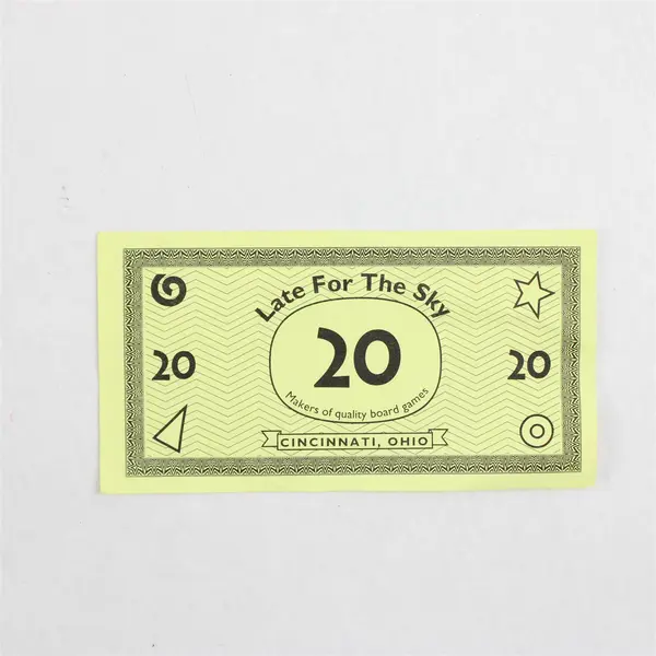 LATE FOR THE SKY Horse-opoly Replacement Game Money Bills Only