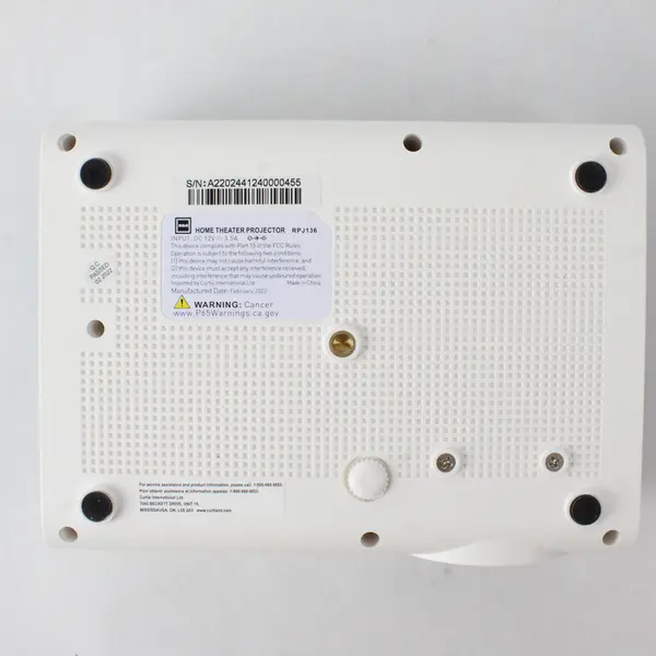 RCA White Home Theater Projector RPJ136 (1920 x 1080) 1080p Compatible W/ Remote