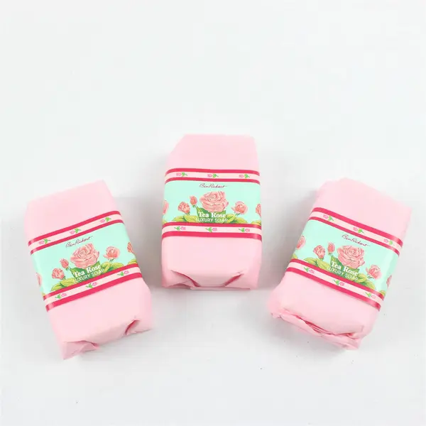 Vintage Ben Rickert Tea Rose 3-Bar Soap Set 3oz Each Floral Gift Box New