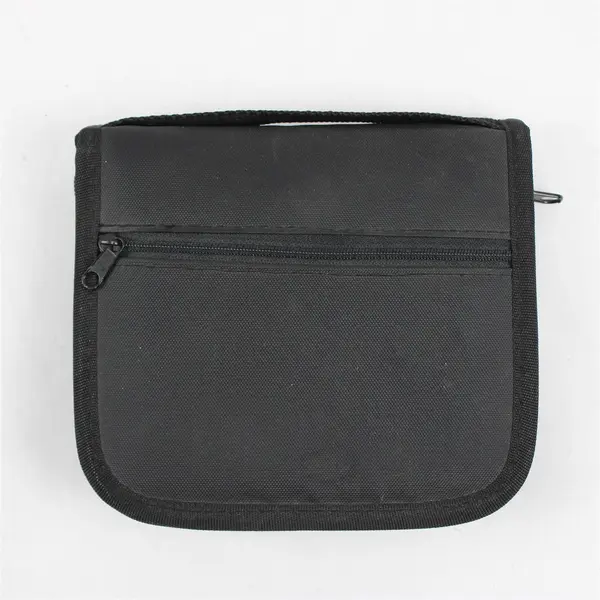 Axius CD DVD Holder Nylon Wallet Case Black Holds 10 Discs