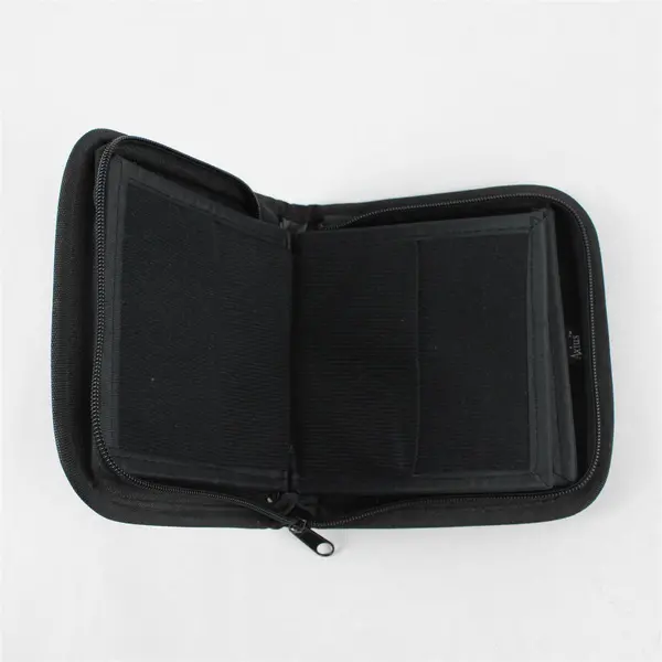 Axius CD DVD Holder Nylon Wallet Case Black Holds 10 Discs