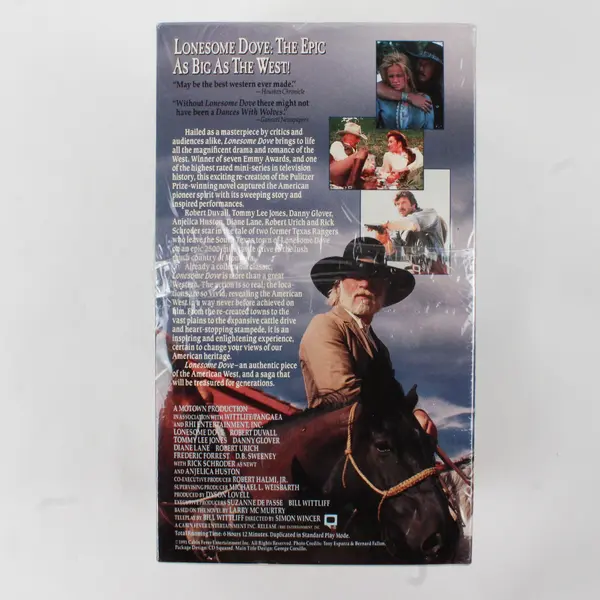 Lonesome Dove 1991 VHS Tapes Boxed Set of 4, #CF8371 New/Sealed 