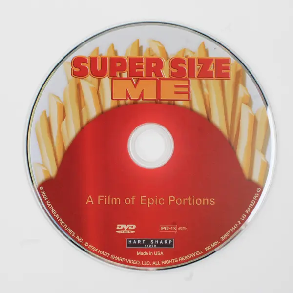 Super Size Me (2004) DVD Morgan Spurlock Hart Sharp Video 1-Disc Documentary
