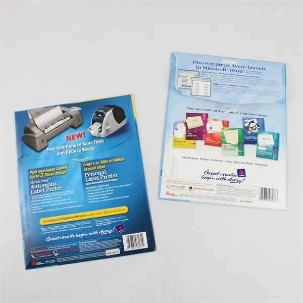 Lot of 2 Avery White Mailing Labels Assorted Sizes Open Pack