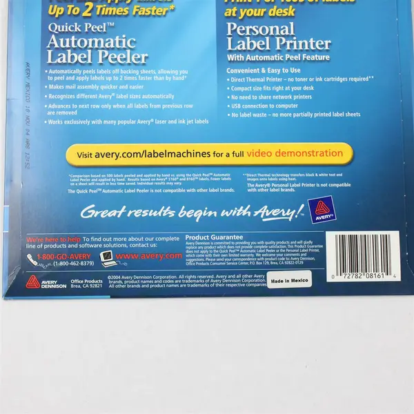 Lot of 2 Avery White Mailing Labels Assorted Sizes Open Pack