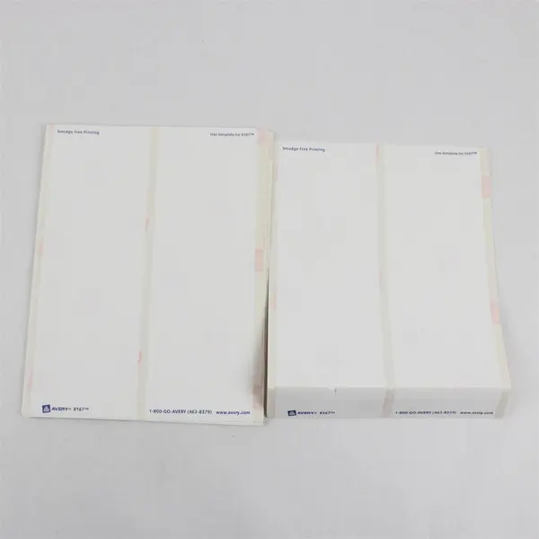 Lot of 2 Avery White Mailing Labels Assorted Sizes Open Pack