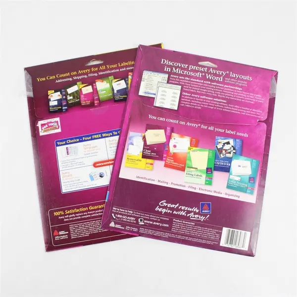 Lot of 2 Avery Gold Foil Mailing Labels 3/4"x21/4" Open Pack