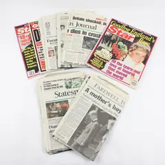 Assorted Star Globe Newspapers & Ephemera Princess Diana Memorial Issues