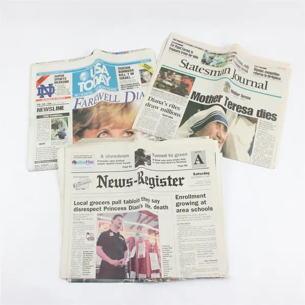 Assorted Star Globe Newspapers & Ephemera Princess Diana Memorial Issues